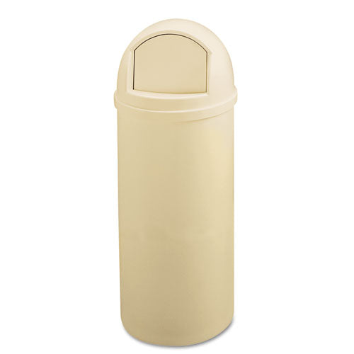 Image of Rubbermaid® Commercial Marshal Classic Container, 25 gal, Plastic, Beige