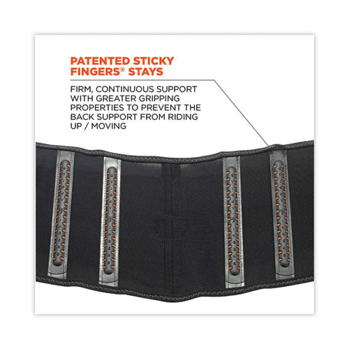 Image of ergodyne® ProFlex 2000SF High-Performance Spandex Back Support Brace, 4X-Large, 52" to 58" Waist, Black