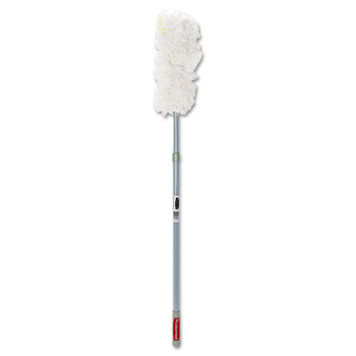 Image of Rubbermaid® Commercial Hiduster Overhead Duster With Straight Launderable Head, 51" Extension Handle