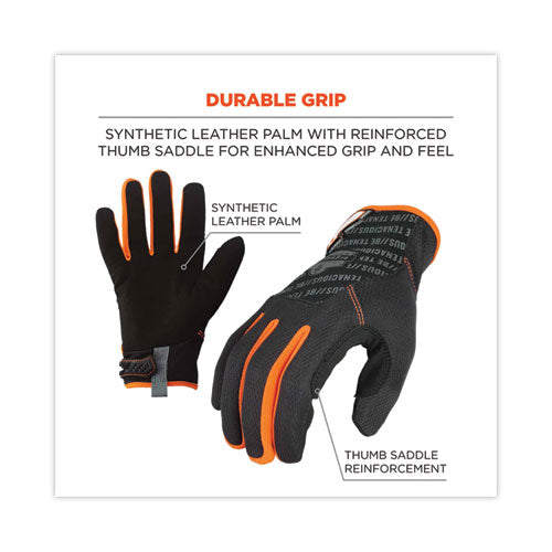 Image of ergodyne® ProFlex 812 Standard Mechanics Gloves, Black, 2X-Large, Pair
