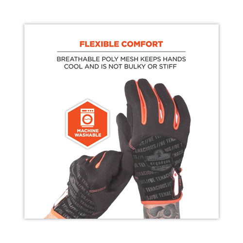 Image of ergodyne® ProFlex 812 Standard Mechanics Gloves, Black, 2X-Large, Pair