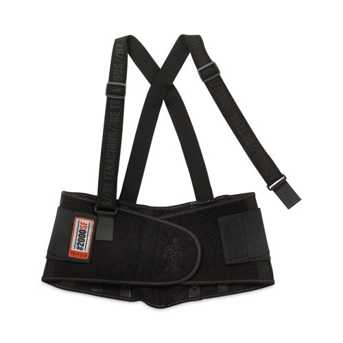 Image of ergodyne® ProFlex 2000SF High-Performance Spandex Back Support Brace, 4X-Large, 52" to 58" Waist, Black