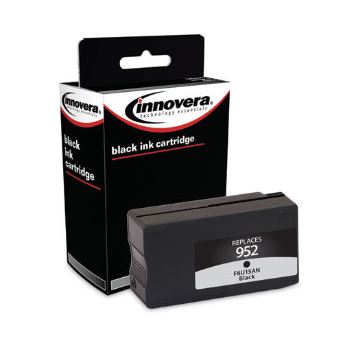 Image of Innovera® Remanufactured Black Ink, Replacement for 952 (F6U15AN), 1,000 Page-Yield