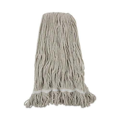 Image of Boardwalk® Pro Loop Web/tailband Wet Mop Head, Cotton, 24oz, White, 12/carton