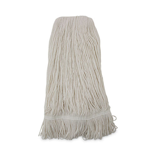 Image of Boardwalk® Pro Loop Web/tailband Wet Mop Head, Rayon, 24oz, White, 12/carton