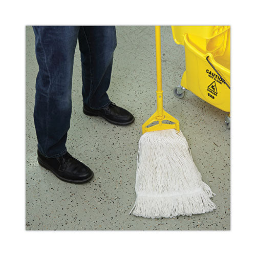 Image of Boardwalk® Pro Loop Web/tailband Wet Mop Head, Rayon, 24oz, White, 12/carton
