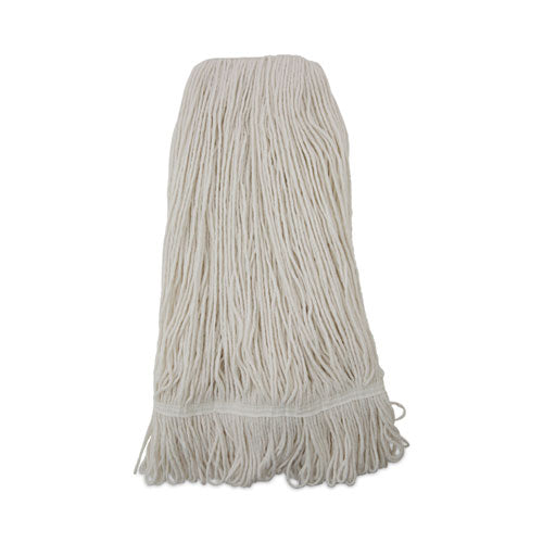 Image of Boardwalk® Pro Loop Web/tailband Wet Mop Head, Rayon, 24oz, White