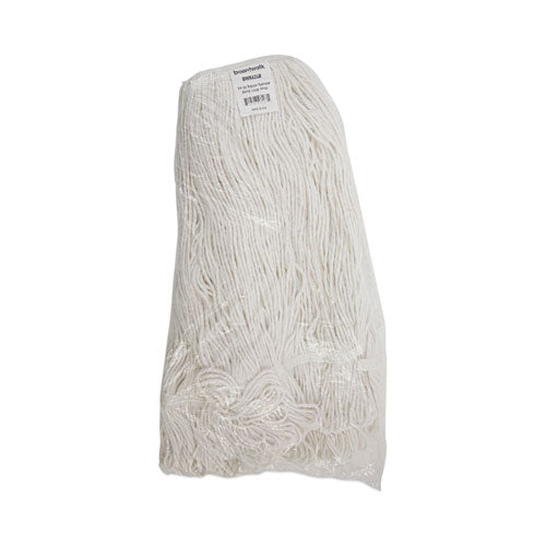 Image of Boardwalk® Pro Loop Web/tailband Wet Mop Head, Rayon, 24oz, White