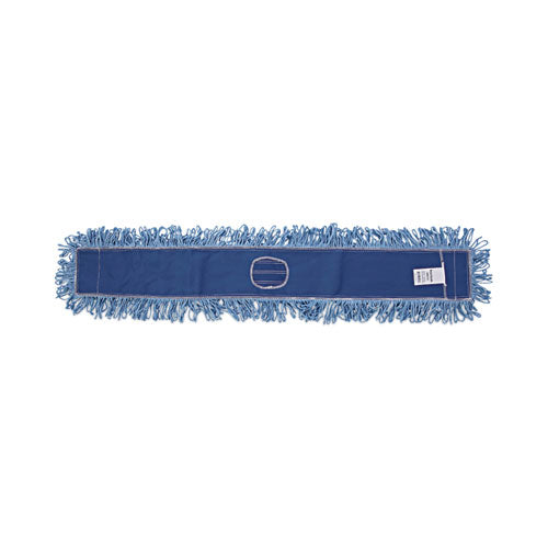 Image of Boardwalk® Dust Mop Head, Cotton/synthetic Blend, 48" X 5", Blue