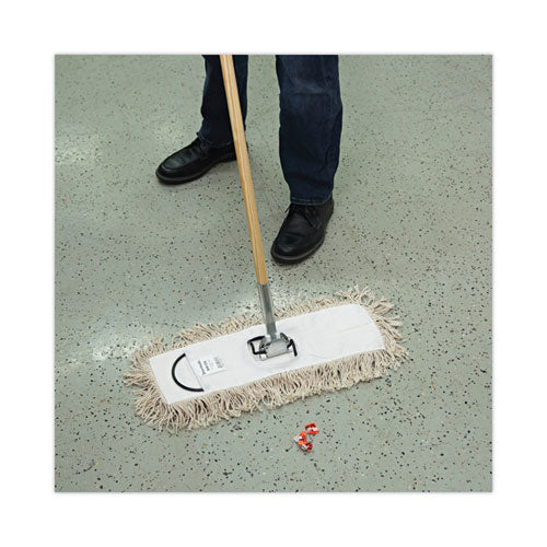 Image of Boardwalk® Industrial Dust Mop Head, Hygrade Cotton, 18w X 5d, White