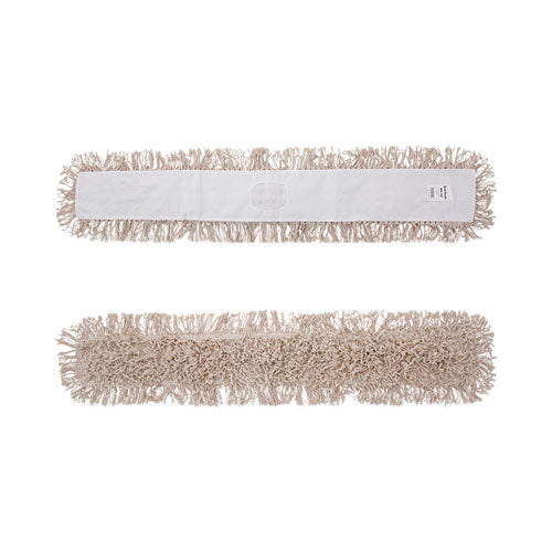 Image of Boardwalk® Industrial Dust Mop Head, Hygrade Cotton, 48w X 5d, White