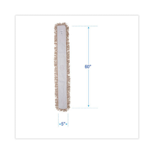 Image of Boardwalk® Industrial Dust Mop Head, Hygrade Cotton, 60w X 5d, White