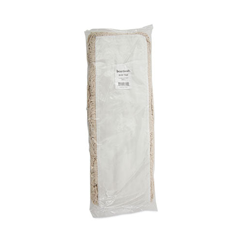 Image of Boardwalk® Industrial Dust Mop Head, Hygrade Cotton, 60w X 5d, White