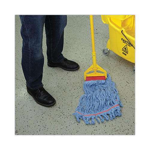 Image of Boardwalk® Pro Loop Web/tailband Mop Head, Blue, Large, 12/carton