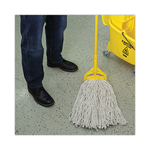 Image of Boardwalk® Cut-End Wet Mop Head, Cotton, No. 32, White, 12/carton