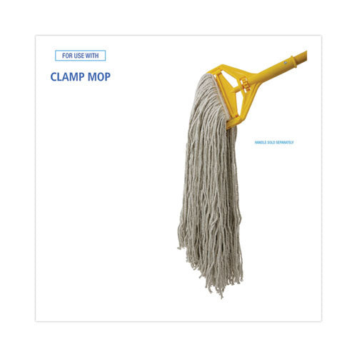 Image of Boardwalk® Cut-End Wet Mop Head, Cotton, No. 32, White