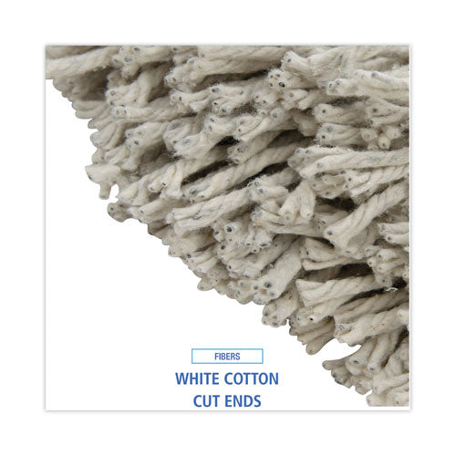 Image of Boardwalk® Cut-End Wet Mop Head, Cotton, No. 32, White