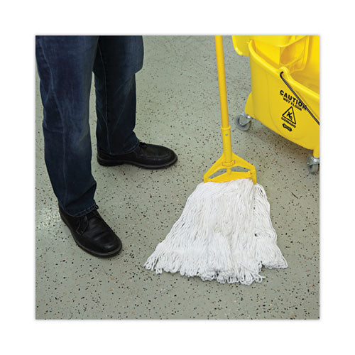 Image of Boardwalk® Pro Loop Web/tailband Wet Mop Head, Rayon, #24 Size, White, 12/carton