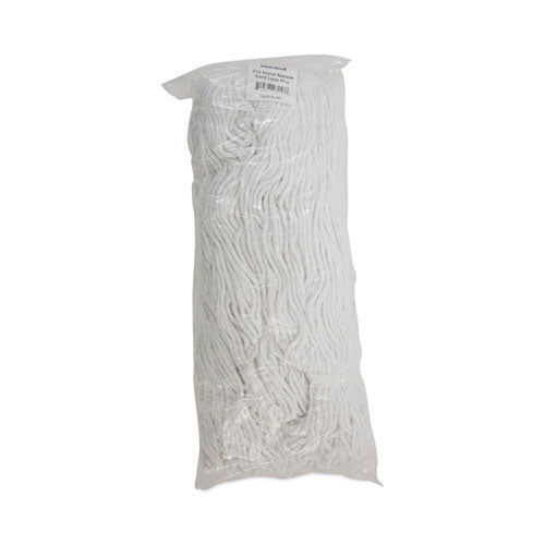 Image of Boardwalk® Pro Loop Web/tailband Wet Mop Head, Rayon, #24 Size, White, 12/carton