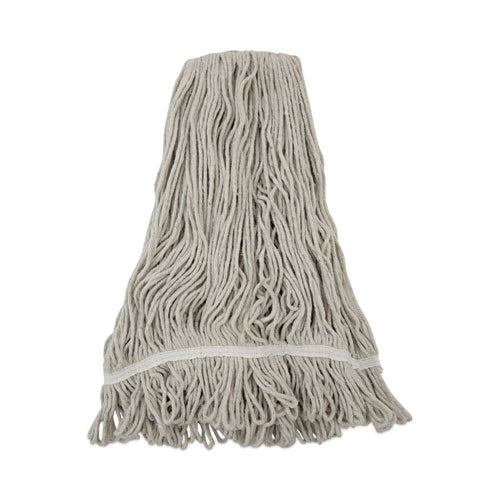 Image of Boardwalk® Mop Head, Loop Web/tailband, Value Standard, Cotton, No. 32, White, 12/carton