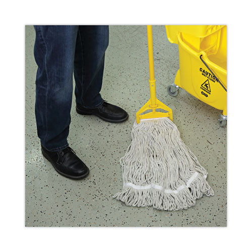 Image of Boardwalk® Mop Head, Loop Web/tailband, Value Standard, Cotton, No. 32, White, 12/carton
