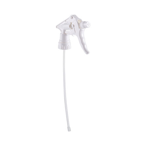 Image of Boardwalk® General Purpose Trigger Sprayer, 8" Tube, Fits 16 oz to 24 oz Bottles, White, 24/Carton
