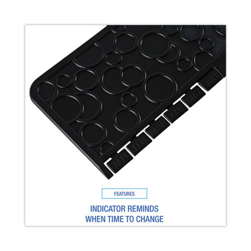 Image of Boardwalk® Commode Mat 2.0 Disposable Toilet Floor Mat, Non-Slip Rubber, 22 x 22, Black, 6/Carton