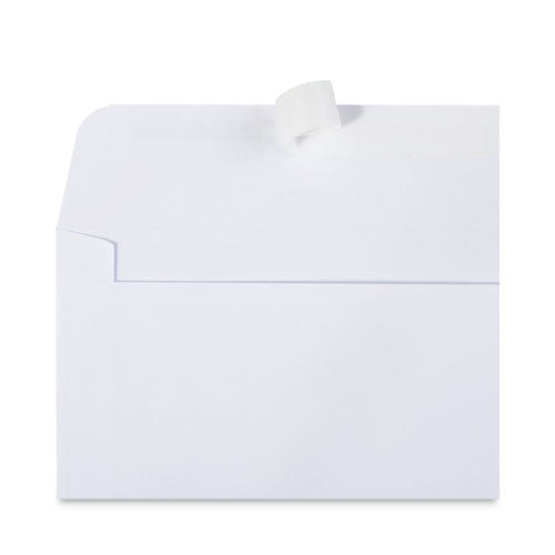 Image of Universal® Peel Seal Strip Business Envelope, #6 3/4, Square Flap, Self-Adhesive Closure, 3.63 X 6.5, White, 100/box