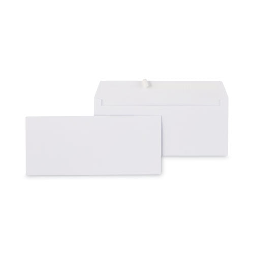 Image of Universal® Peel Seal Strip Business Envelope, #10, Square Flap, Self-Adhesive Closure, 4.13 X 9.5, White, 100/box