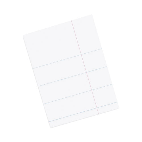 Image of Pacon® Composition Paper, 8.5 X 11, Wide/legal Rule, 500/pack