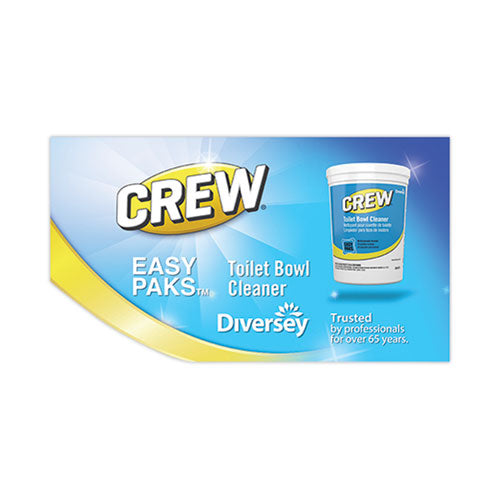 Image of Diversey Crew Easy Paks Toilet Bowl Cleaner, Fresh Floral Scent, 0.5 Oz Packet, 90 Packets/tub