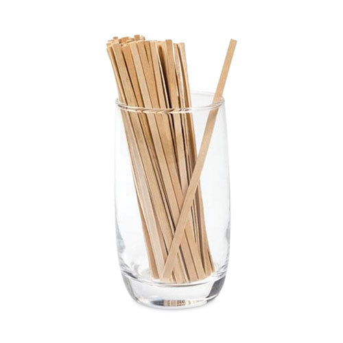 Image of AmerCareRoyal® Wood Coffee Stirrers, 5.5", 1,000 Stirrers/box