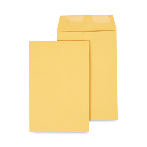 Image of Universal® Catalog Envelope, 28 lb Bond Weight Kraft, #1 3/4, Square Flap, Gummed Closure, 6.5 x 9.5, Brown Kraft, 500/Box