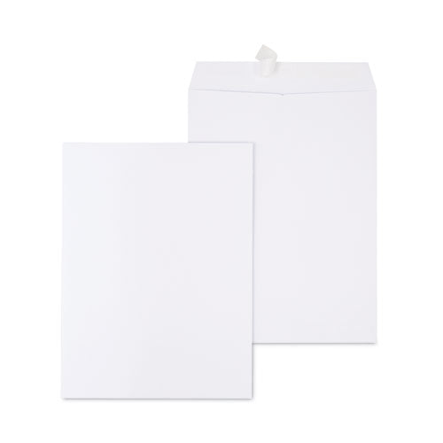Image of Universal® EasyClose Catalog Envelope, #10 1/2, Square Flap, Self-Adhesive Closure, 9 x 12, White, 250/Box