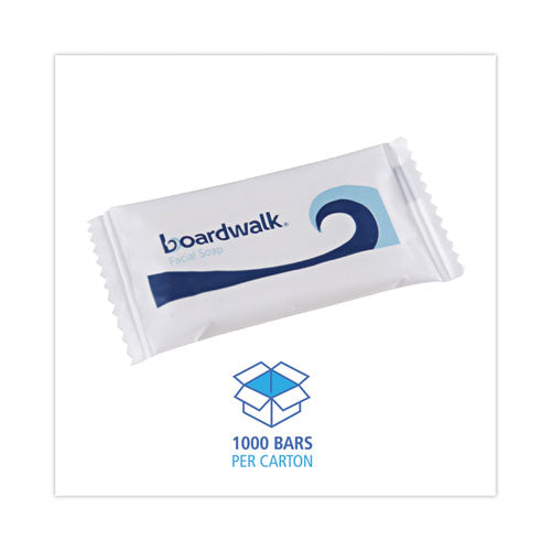 Image of Boardwalk® Face and Body Amenity Soap, Flow Wrapped, Floral Scent, # 1/2 Bar, 1,000/Carton