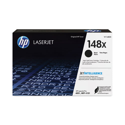 Image of HP HP 148X, (W1480X) High-Yield Black Original LaserJet Toner Cartridge