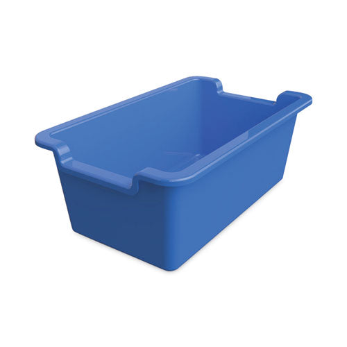Image of deflecto® Antimicrobial Rectangle Storage Bin, Blue