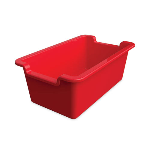 Image of deflecto® Antimicrobial Rectangle Storage Bin, Red