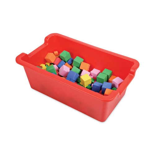 Image of deflecto® Antimicrobial Rectangle Storage Bin, Red