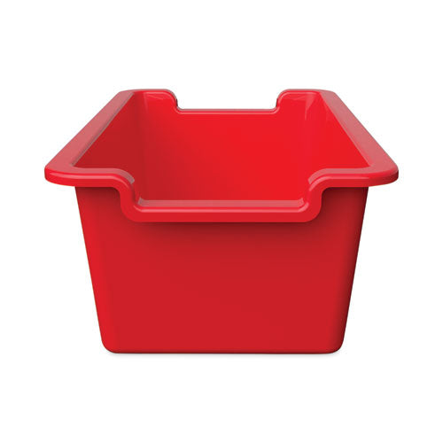 Image of deflecto® Antimicrobial Rectangle Storage Bin, Red