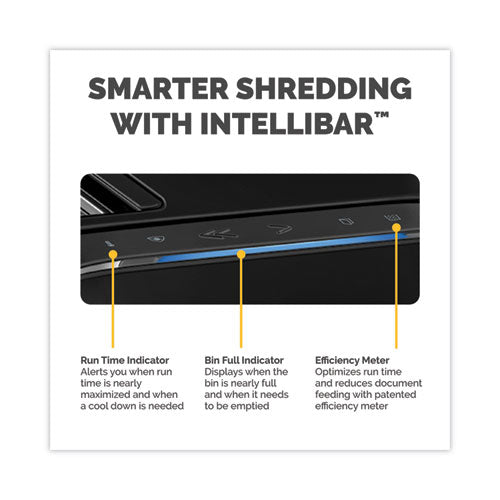 Image of Fellowes® Powershred LX220 Micro-Cut Shredder, 20 Manual Sheet Capacity, Black