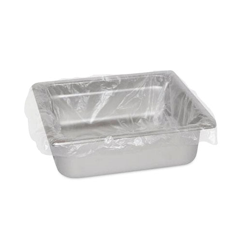 Image of AmerCareRoyal® Steam Pan Liners for 1/3-Size Pans, Includes Twist-Ties, 18" x 14", Clear, 250/Carton