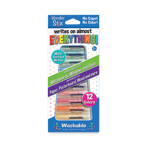 Image of TPG Creations Wonder Stix, 3.75 x 0.2, Assorted Colors, 12/Pack