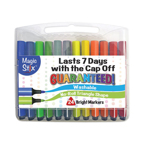 Image of TPG Creations Magic Stix Markers, Medium Bullet Tip, Assorted Colors, 24/Pack