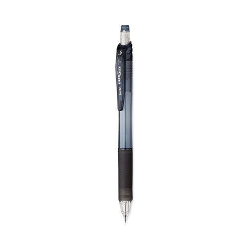 Image of Pentel® EnerGel RTX Gel Pen, Retractable, Medium 0.7 mm, Black Ink, Gray/Black Barrel, 5/Pack