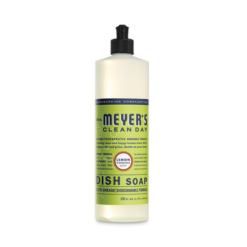 Image of Mrs. Meyer's® Dish Soap, Lemon Scent, 16 Oz, Bottle, 6/carton
