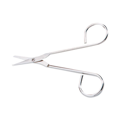 Image of First Aid Only Scissors, 4.5" Long, Straight Nickel Handle