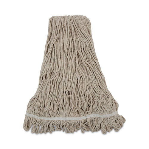 Image of Boardwalk® Mop Head, Pro Loop Web/tailband, Premium Standard Head, Cotton, 32-Oz., White