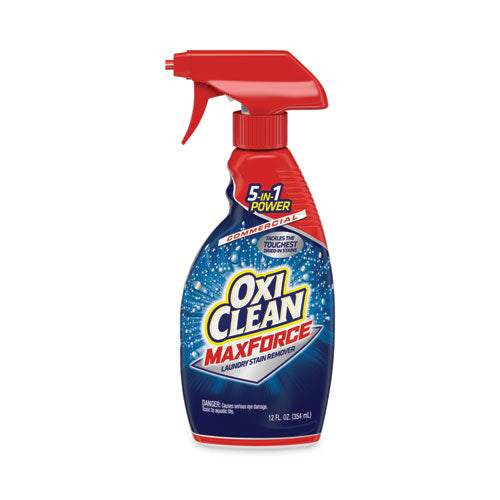 Image of OxiClean Max Force Stain Remover, 12 Oz Spray Bottle, 12/carton