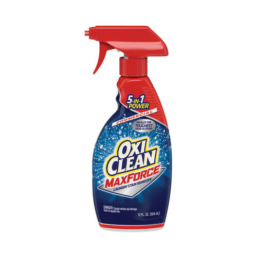 Image of OxiClean Max Force Laundry Stain Remover, 12 Oz Spray Bottle